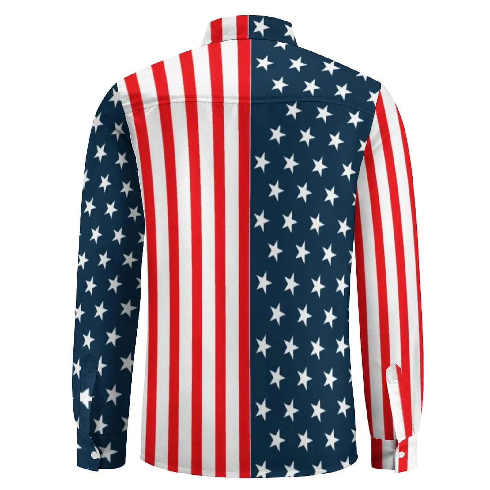 USA Stars Flag Stripes Long Sleeve