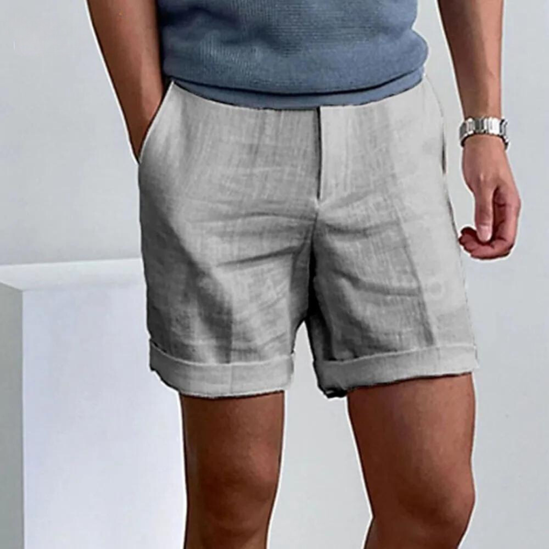 White Navy Cotton Linen Shorts White Navy Cotton Linen Shorts In Your Hand Store Light Grey 1 S 