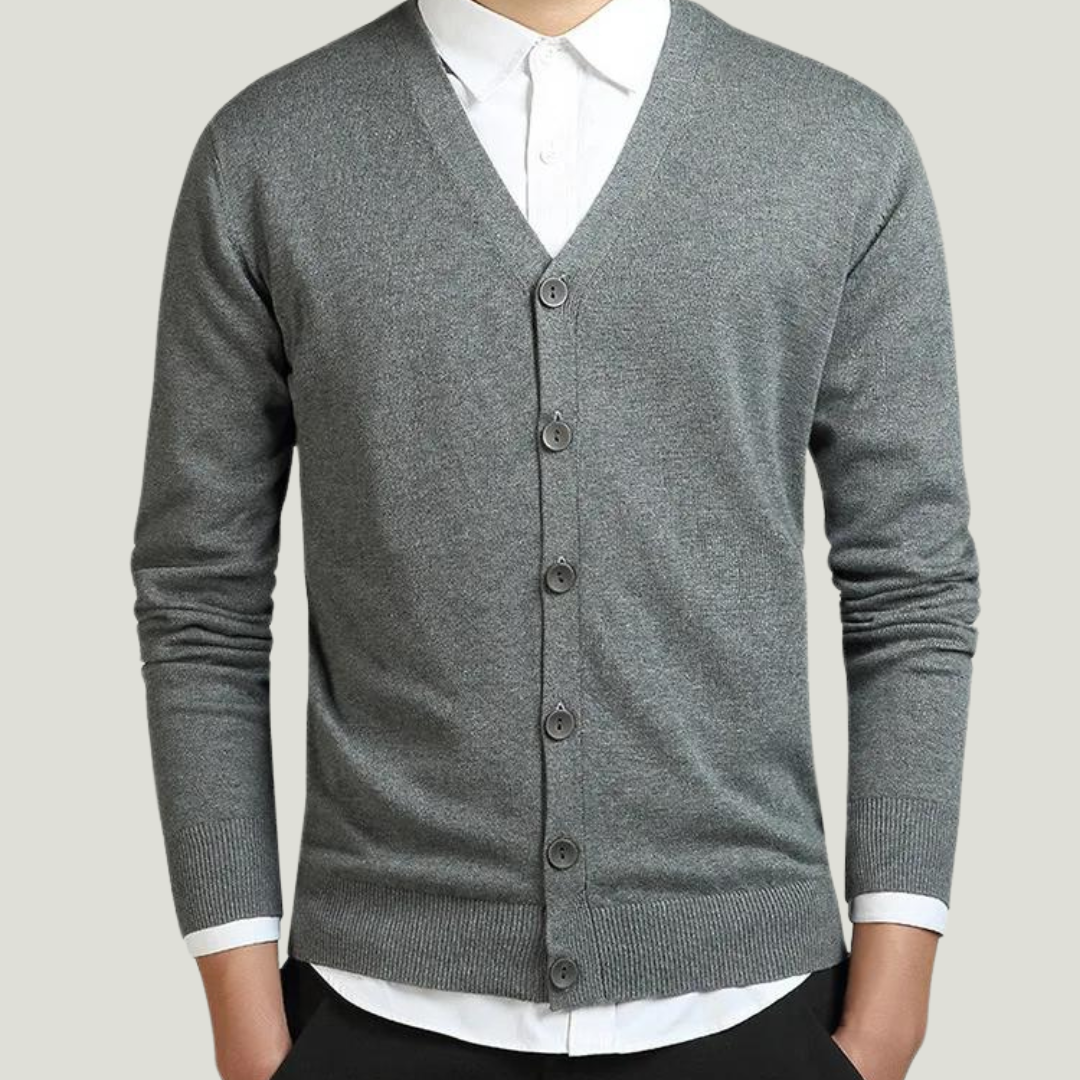 V-neck Long Sleeve Sweater V-neck Long Sleeve Sweater In Your Hand Store Gray XL 