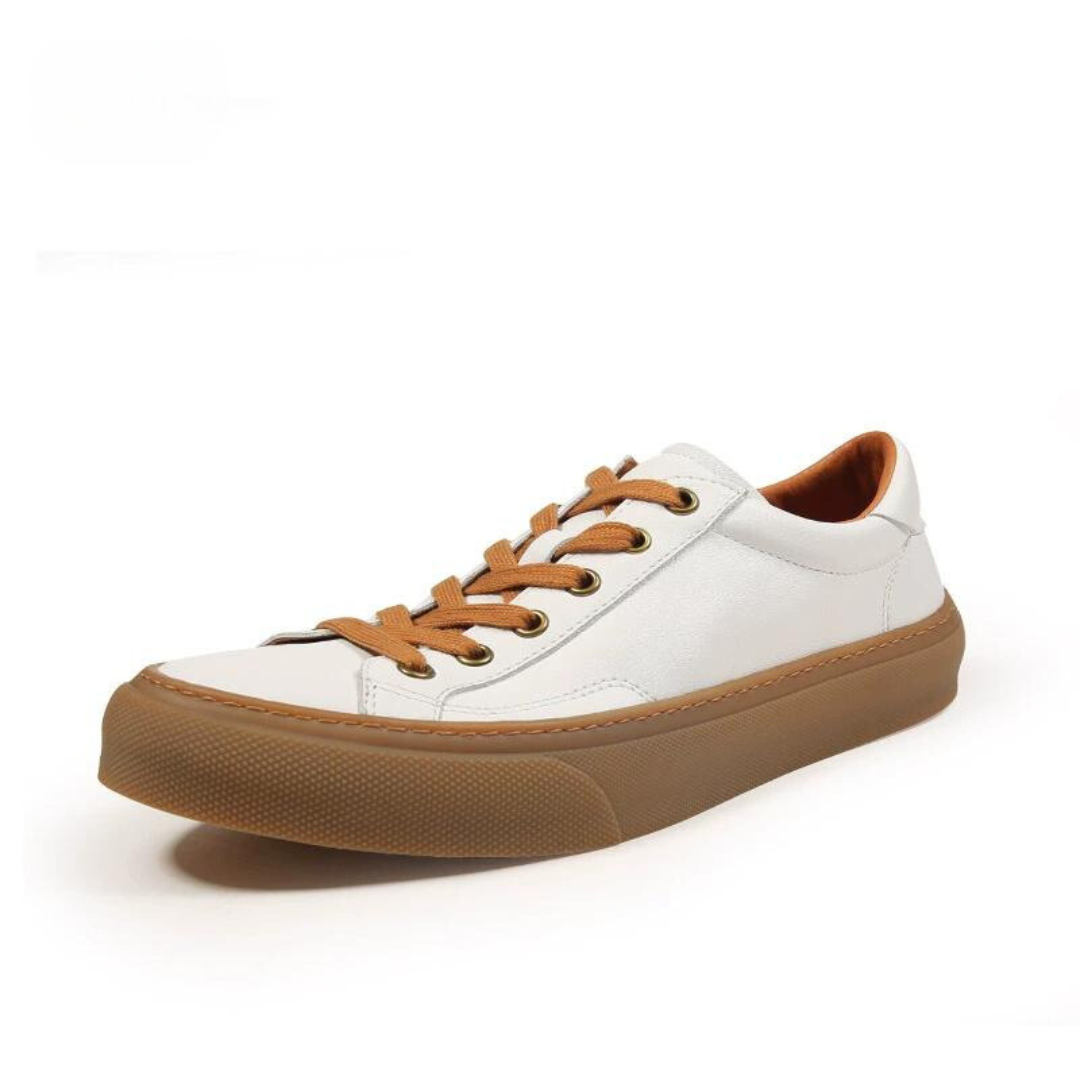 White Leather Sneakers White Leather Sneakers In Your Hand Store   