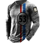 Digital Printed Slim Pullover Men's T-shirt Digital Printed Slim Pullover Men's T-shirt Inyourhand   