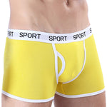 Cotton Sports Boxer Briefs Men's Cotton Sports Boxers In Your Hand Store Yellow L 