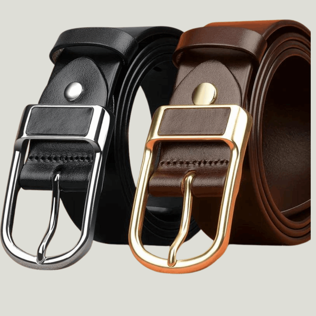 Genuine Leather Belts Genuine Leather Belts In Your Hand Store 13D silver black 115CM 