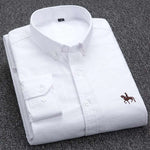 Classic Equestrian Oxford Shirt Classic Equestrian Oxford Shirt Inyourhand White 42 Size 175CM 80KG 