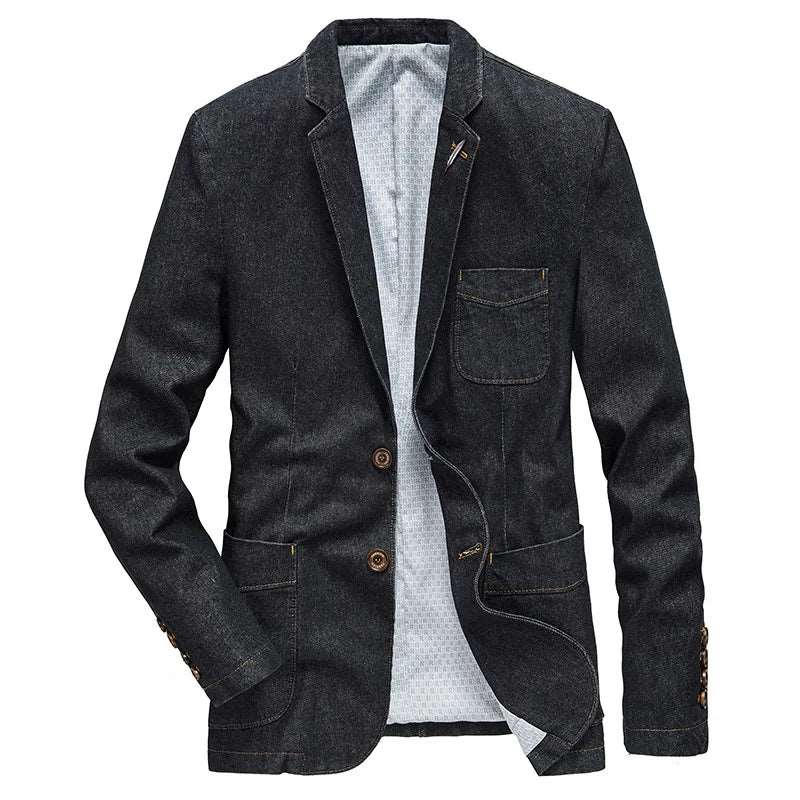 Denim Jacket Denim Jacket Inyourhand Black-Leaf 4XL 