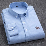 Classic Equestrian Oxford Shirt Classic Equestrian Oxford Shirt Inyourhand Blue 42 Size 175CM 80KG 