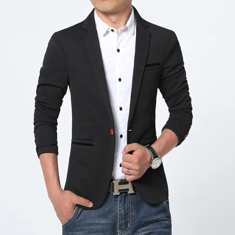 Luxury Slim Fit Blazer Luxury Slim Fit Blazer Inyourhand Black 5XL 