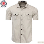 Casual Cargo Pocket Shirt for Men Casual Cargo Pocket Shirt for Men Inyourhand 55889 Khaki XL 