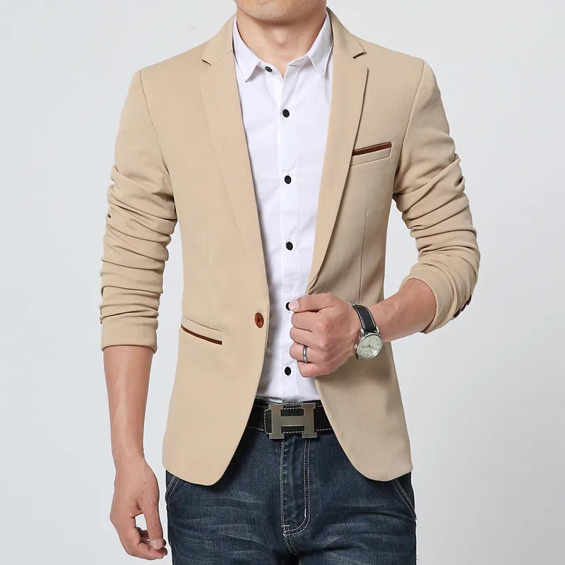 Luxury Slim Fit Blazer Luxury Slim Fit Blazer Inyourhand Beige XXXL 