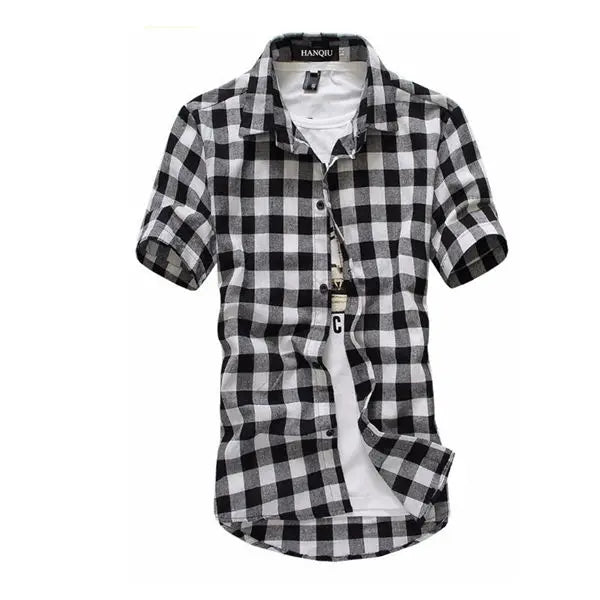 Red and Black Checkered Men's Shirt Red and Black Checkered Men's Shirt Inyourhand Black 44-55kg size M 