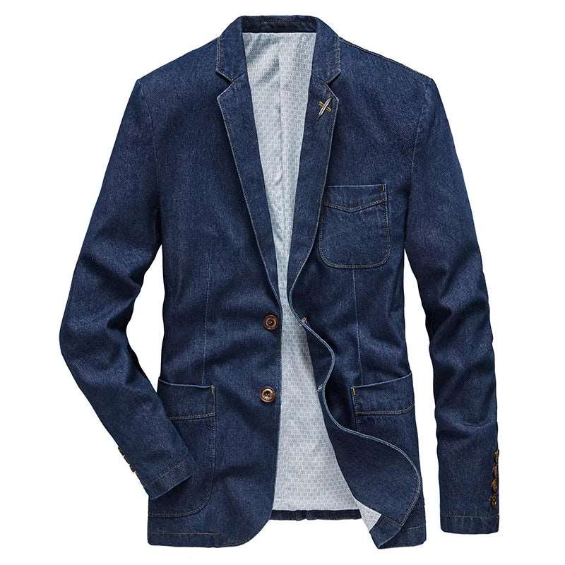 Denim Jacket Denim Jacket Inyourhand Denim Blue -Leaf 4XL 