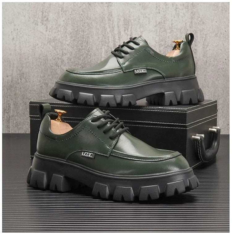 Casual Leather FLATS Sneaker Casual Leather FLATS Sneaker In Your Hand Store Green 40 