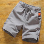 Men's Comfortable Cotton Linen Short Men's Comfortable Cotton Linen Short In Your Hand Store grey M 