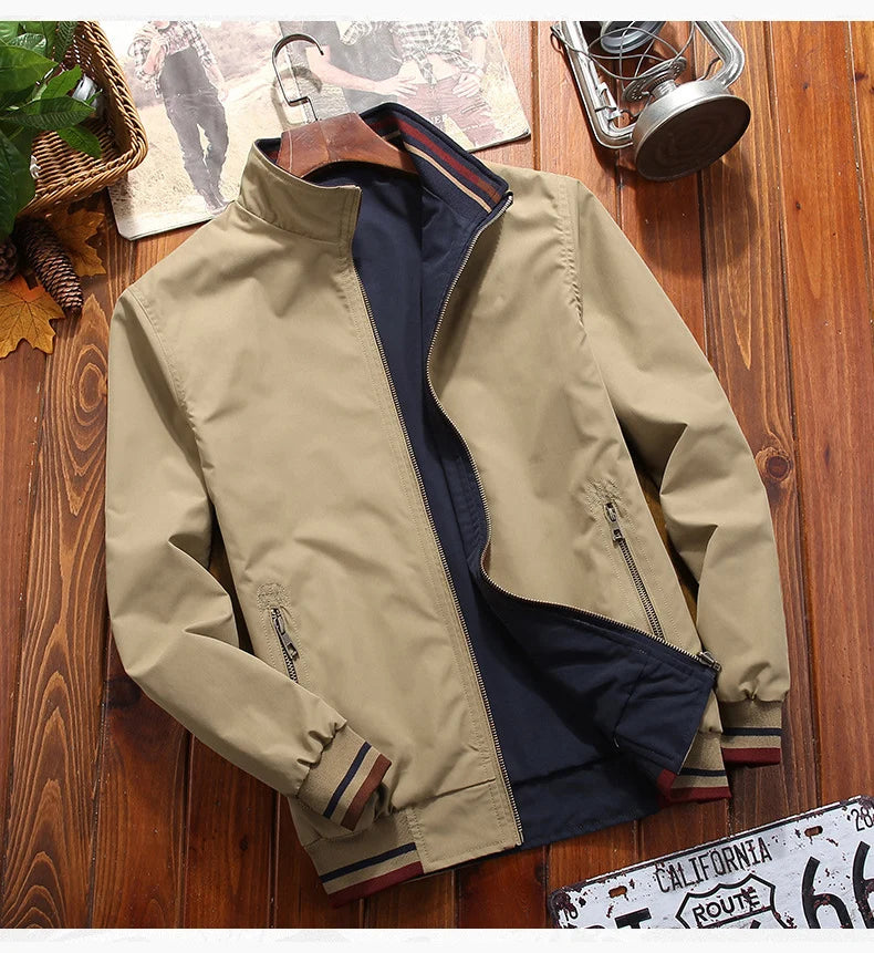 Two-Faced Men's Fashion Jacket Two-Faced Men's Fashion Jacket Inyourhand Khaki M 