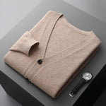 knitted coat long sleeve wool sweater knitted coat long sleeve wool sweater DAPPER & CO. camel XXXL 