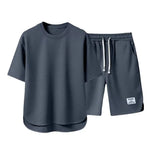 Set Men's Summer Casual Outfit Set Men's Summer Casual Outfit In Your Hand Store Grey L 