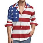 USA Stars Flag Stripes Long Sleeve USA Stars Flag Stripes Long Sleeve Inyourhand Shirt 6 3XL 