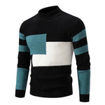 Men's Casual Warm Neck Sweater Men's Casual Warm Neck Sweater In Your Hand Store black and green 2 M 