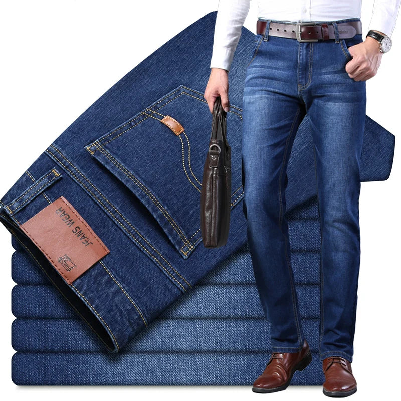 Men's Casual Stretch  Jeans Men's Casual Stretch Jeans In Your Hand Store Blue 40 