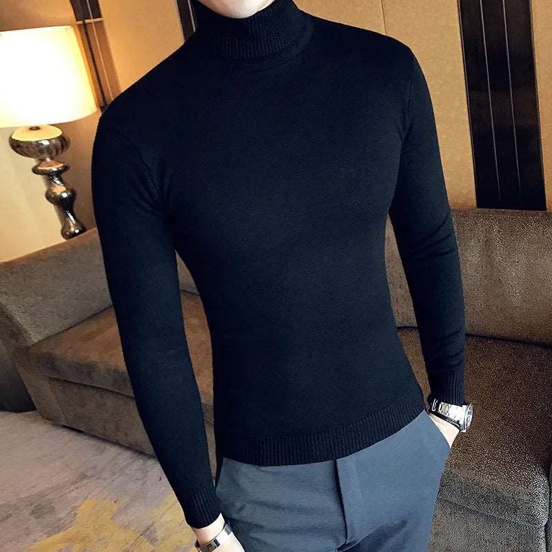 Winter Warmth Turtleneck Sweater Winter Warmth Turtleneck Sweater Inyourhand Black M(45-60Kg) 