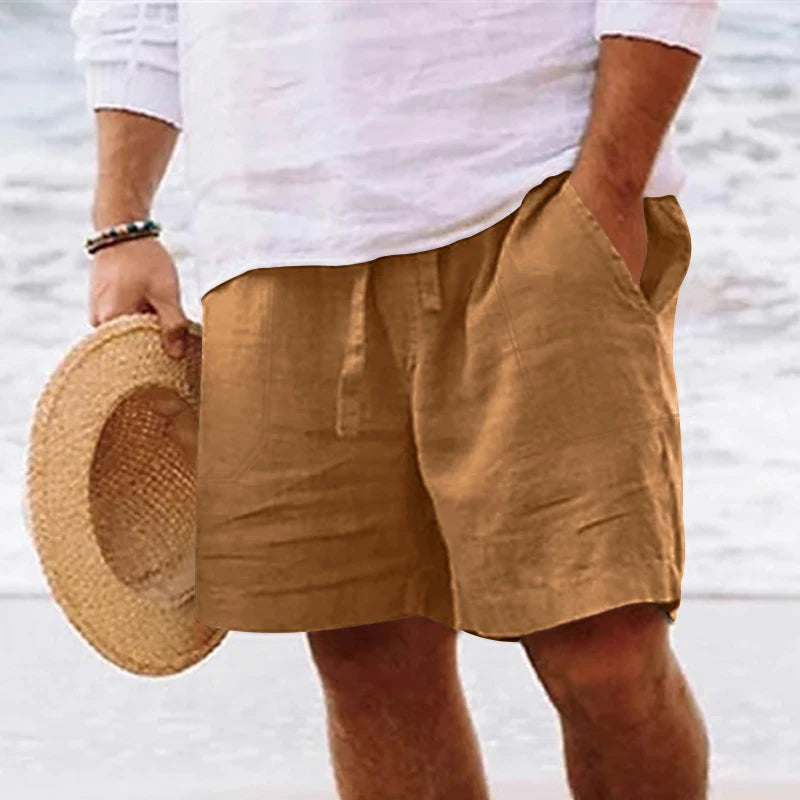 Men's summer cotton and linen shorts Men's summer cotton and linen shorts In Your Hand Store   