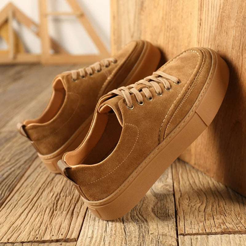 Fashion Vintage Men Leather Sneakers Fashion Vintage Men Leather Sneakers In Your Hand Store   