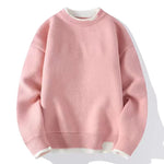 Fashion Knitted  Sweaters Fashion Knitted Sweaters In Your Hand Store Pink L 