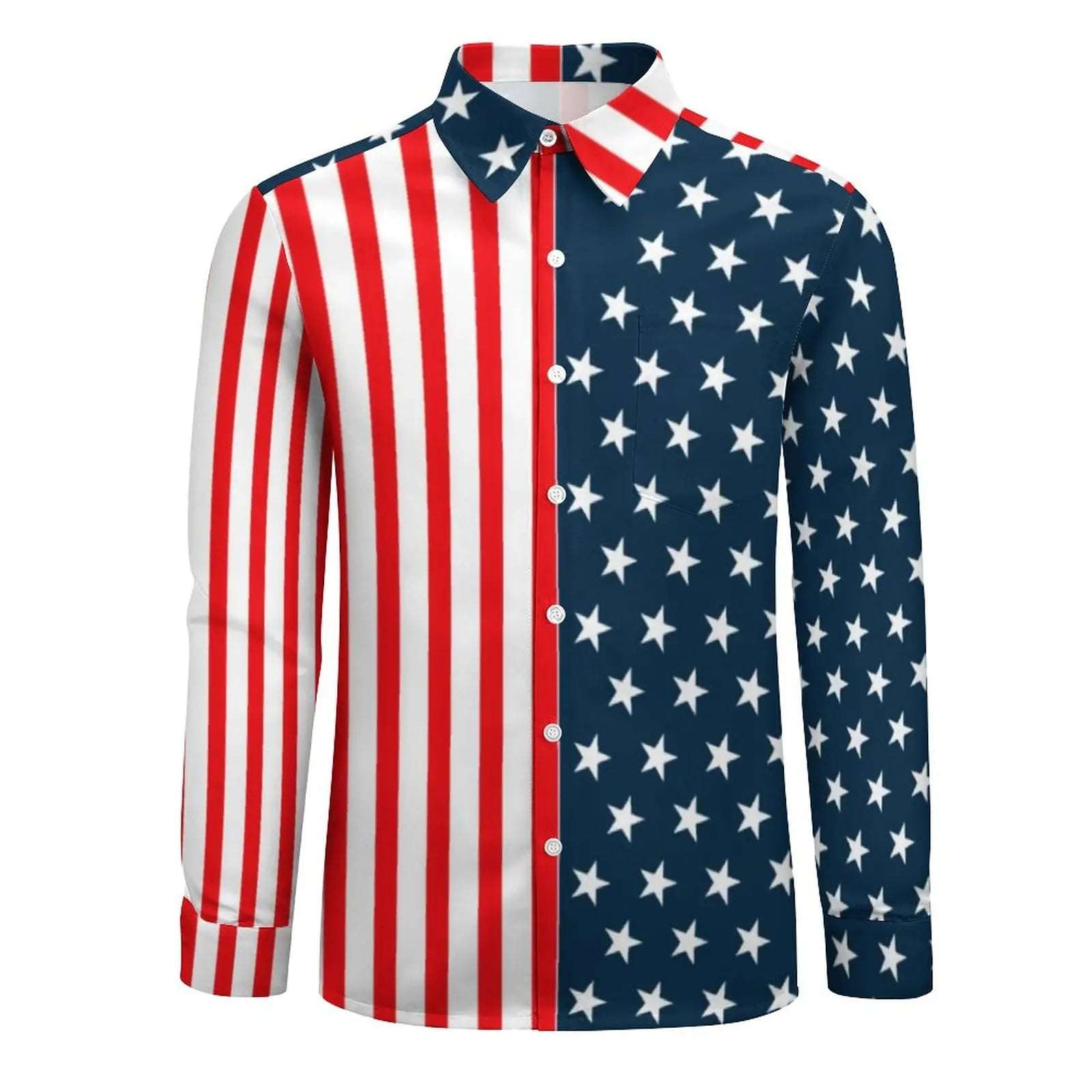 USA Stars Flag Stripes Long Sleeve USA Stars Flag Stripes Long Sleeve Inyourhand   