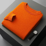 Men O-neck Sweater Men O-neck Sweater In Your Hand Store Orange M 