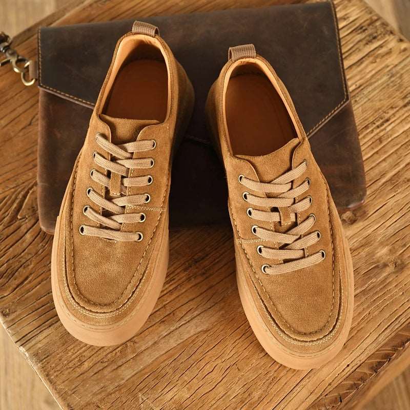 Fashion Vintage Men Leather Sneakers Fashion Vintage Men Leather Sneakers In Your Hand Store   