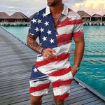 Stars & Stripes Men's Tracksuit Set Stars & Stripes Men's Tracksuit Set Inyourhand Set 12 5XL 