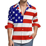 USA Stars Flag Stripes Long Sleeve USA Stars Flag Stripes Long Sleeve Inyourhand Shirt 2 3XL 