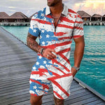 Stars & Stripes Men's Tracksuit Set Stars & Stripes Men's Tracksuit Set Inyourhand Set 2 5XL 