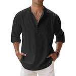 Coastal Breeze Henley Shirt Coastal Breeze Henley Shirt Inyourhand Black S 