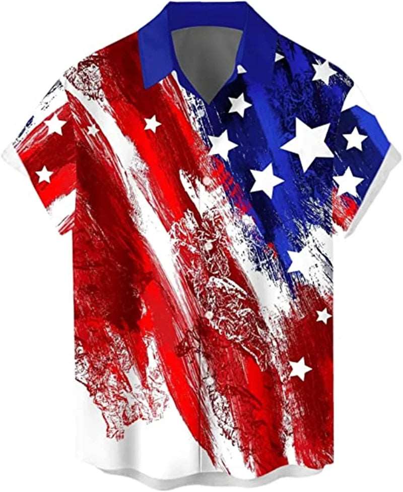 Stars & Stripes Patriotic Graphic Shirt
