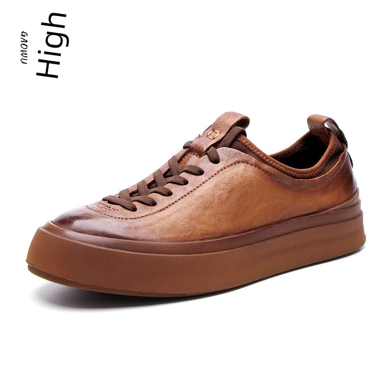 Genuine Polished Leather Sneakers Genuine Polished Leather Sneakers In Your Hand Store   