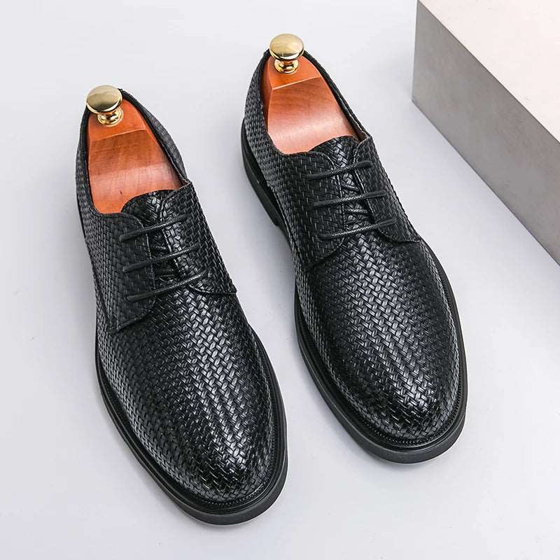 Luxury Lace-up Formal Leather Oxford Shoes Luxury Lace-up Formal Leather Oxford Shoes In Your Hand Store Black 41 