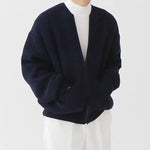 Men's Vintage Knit Cardigan for Autumn & Winter Men's Vintage Knit Cardigan for Autumn & Winter DAPPER & CO. Dark Blue S 