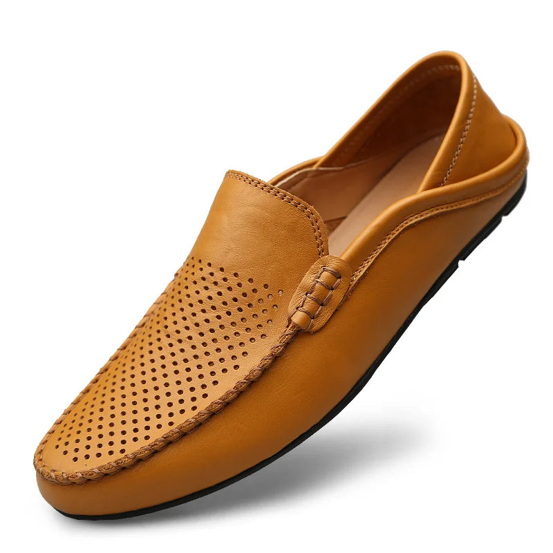 Luxury Italian Shoes Luxury Italian Shoes In Your Hand Store Hollow out yellow 12 