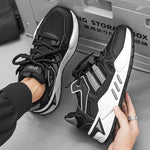 Breathable Mesh Sports Casual Dad Shoes for Men Breathable Mesh Sports Casual Dad Shoes for Men In Your Hand Store Black 44 