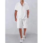 Linen Outfits Short and Polo Shirt Linen Outfits Short and Polo Shirt In Your Hand Store   