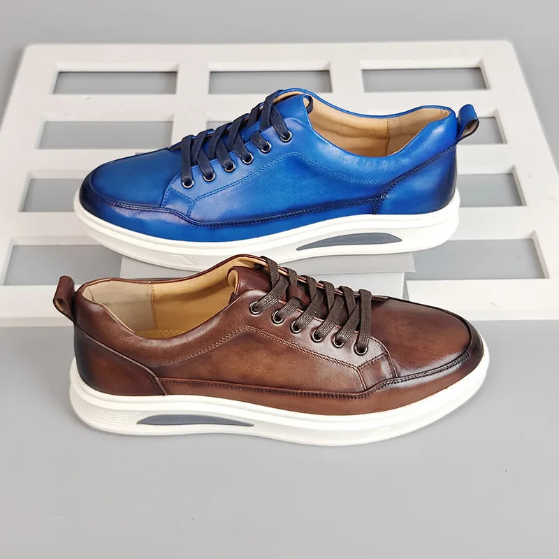 Men's Genuine Leather British Casual Lace-up Oxford Shoes Men's Genuine Leather British Casual Lace-up Oxford Shoes In Your Hand Store   