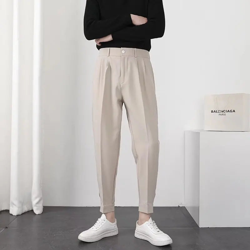 Fashion Men Casual Pants Fashion Men Casual Pants Inyourhand Khaki 38 