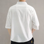 Modern Men's Mid-Sleeve Shirt Modern Men's Mid-Sleeve Shirt Inyourhand   