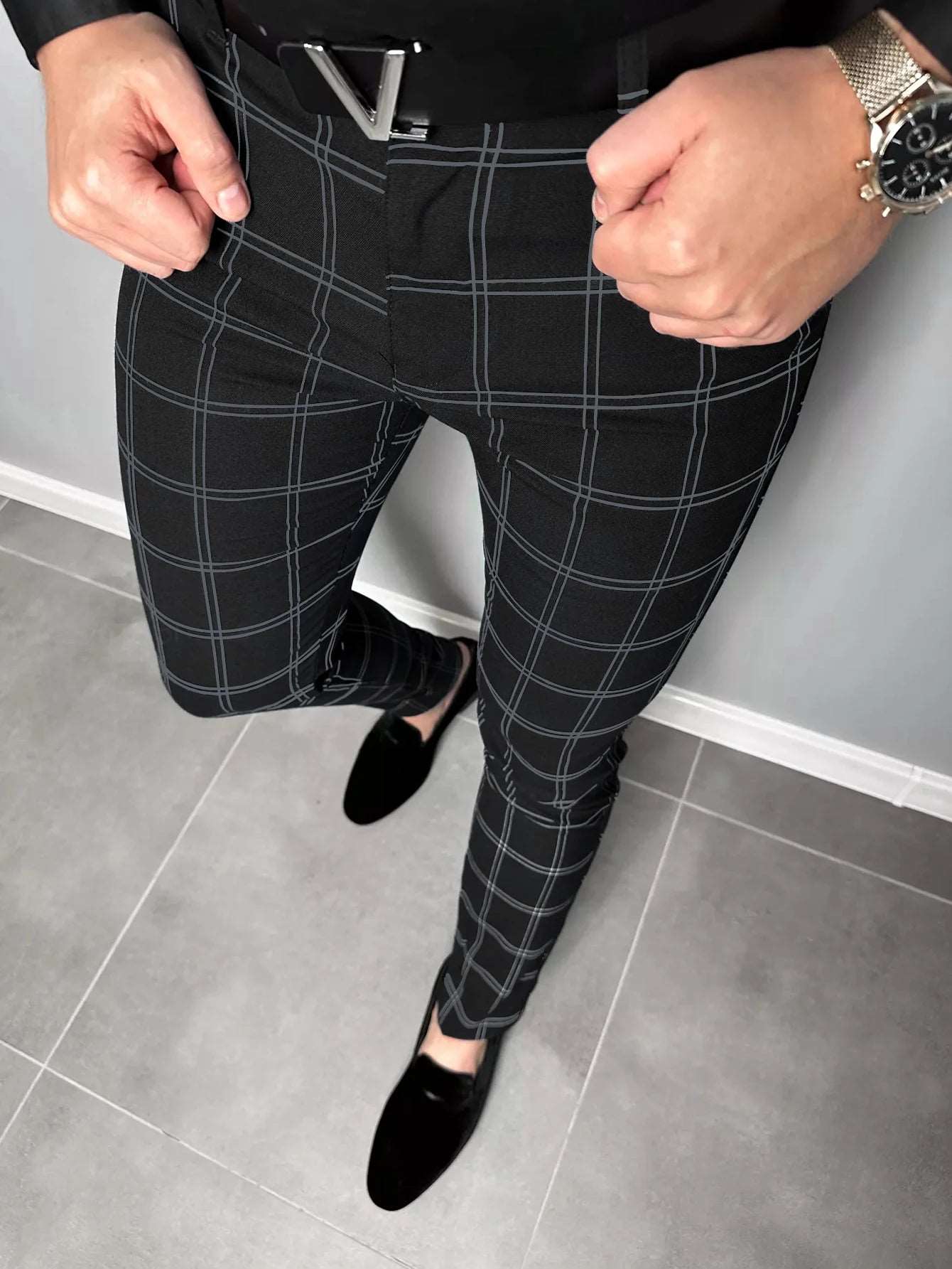 STRIPE PANTS STRIPE PANTS Inyourhand Black XXXL 