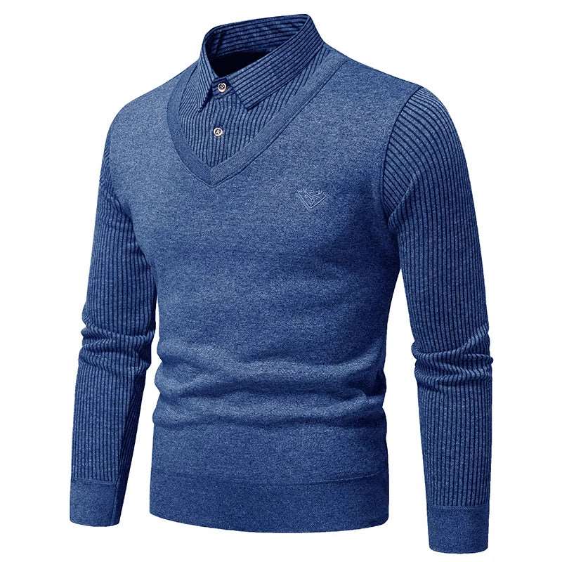 Men's Layered Look Knit Top Men's Layered Look Knit Top Inyourhand   