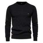 Cozy Argyle Pullover for Men Cozy Argyle Pullover for Men Inyourhand black Size L 72-80 kg 