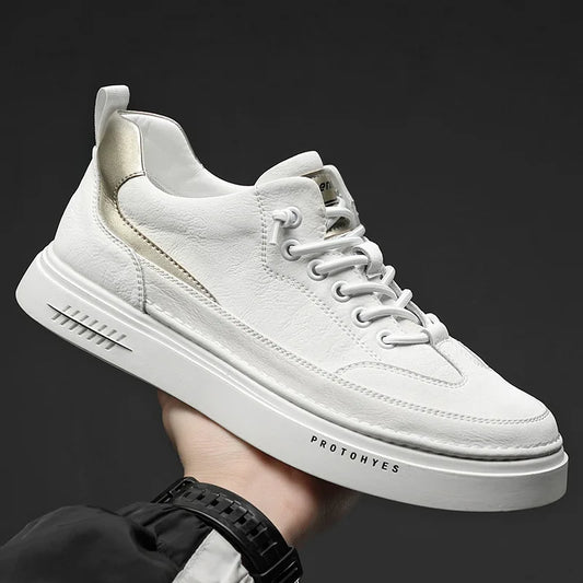 Fashion White Flat Skateboard Sneaker