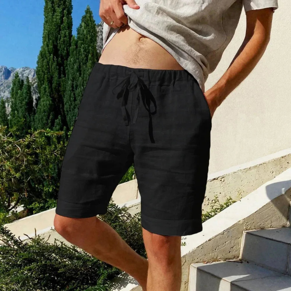 Men's Cotton Linen Shorts Men's Cotton Linen Shorts In Your Hand Store   