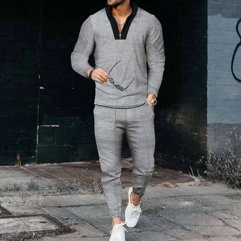 Luxury V Neck Shirts Short Sleeve Set Luxury V Neck Shirts Short Sleeve Set In Your Hand Store light gray M 